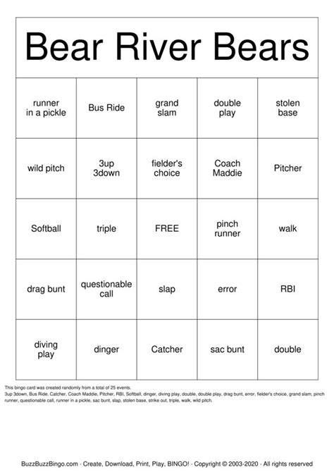 bear river bingo